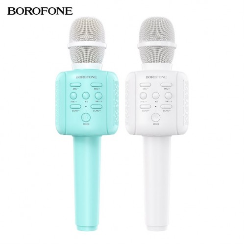 Портативный караоке микрофон со встроенным динамиком Borofone BF1 Rhyme (Bluetooth, MP3, AUX, KTV)
