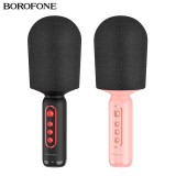 Беспроводной караоке микрофон Borofone BFK3 Fun music (Bluetooth, MP3, AUX, KTV)
