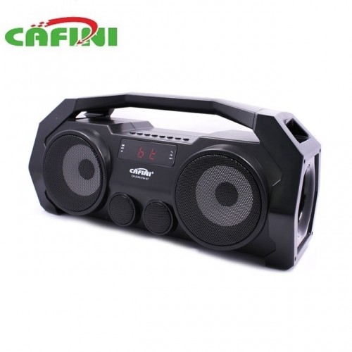 Портативный стерео бумбокс Cafini CN-S1941FM-BT (Bluetooth, USB, micro SD, FM, AUX, Rec, Mic)