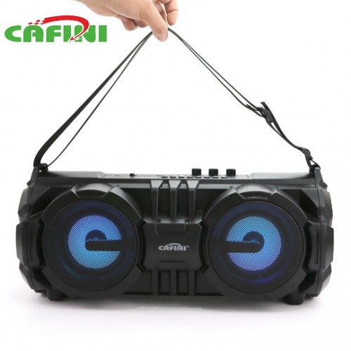 Портативный стерео бумбокс Cafini CN-S1988FM-BT (Bluetooth, USB, micro SD, FM, AUX, Rec, Mic)