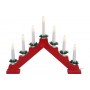 Традиционный скандинавский светильник Рождественская горка 7 Candle Arch Wooden