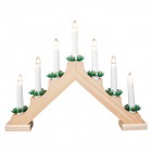 Светильник рождественский Wooden Candle Bridge 7 Light (дерево)