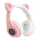 Беспроводные наушники с ушками и подсветкой Cat Ear CT-86 (Bluetooth, MP3, AUX, Mic)