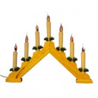 Светильник рождественский, мерцающий огонь 7 Flickering Bulb Candle Bridge