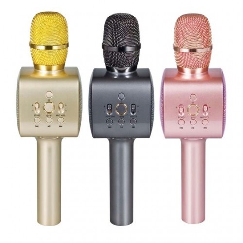 Портативный караоке микрофон с встроенными динамиками L668 (Bluetooth, MP3, AUX, KTV)