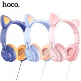 Проводные стерео-наушники с ушками Hoco W36 Cat Ear