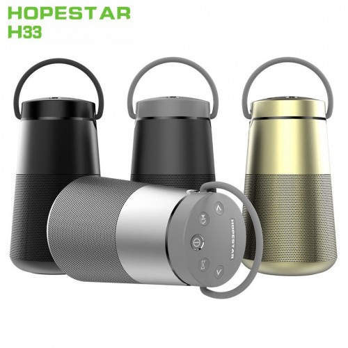 Портативная акустическая стерео колонка Hopestar H33 (Bluetooth, TF, USB, FM, AUX, Mic)