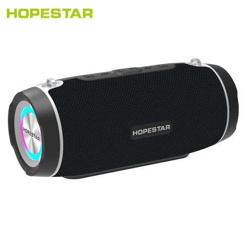Портативная акустическая стерео колонка Hopestar H45 Party (Bluetooth, TWS, MP3, FM, AUX, Mic, LED)