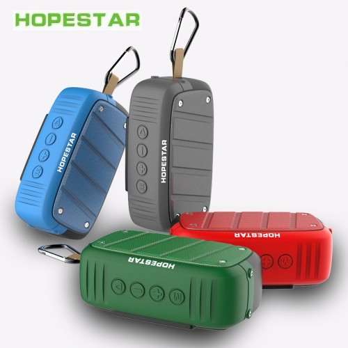 Портативная влагозащищенная стерео колонка Hopestar T5 (Bluetooth, TWS, FM, MP3, AUX, Mic)