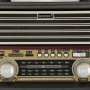 Портативная беспроводная Ретро акустика с радио и плеером MD-1705BT