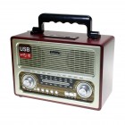 Портативная Ретро колонка - радиоприемник Kemai MD-1800 BT (Bluetooth, USB, SD, FM, AUX)