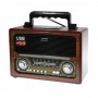 Портативная беспроводная Ретро акустика с радио и плеером Kemai MD-1800BT