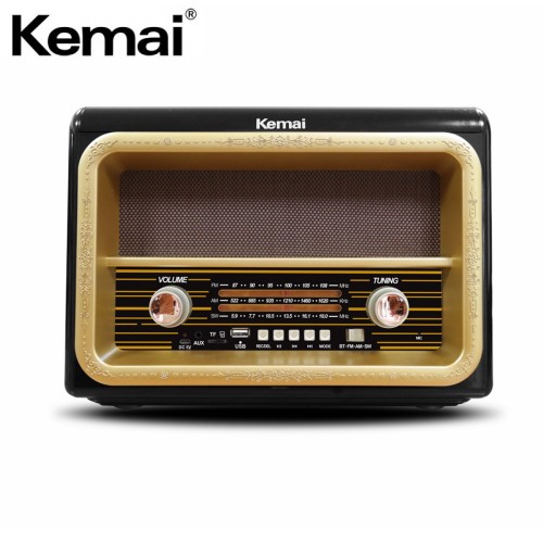 Портативная беспроводная Ретро акустика с радио и плеером Kemai MD-1911BT