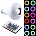 Светодиодная разноцветная лампа с Bluetooth колонкой LED Music Bulb, дистанционное управление
