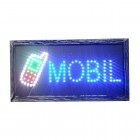 Светодиодная табличка "MOBIL" 48х25 см
