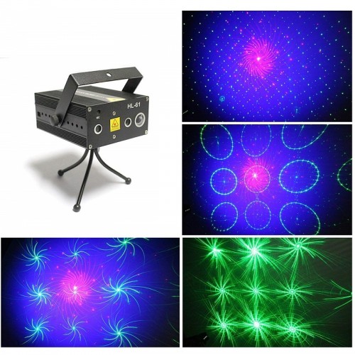 Трехцветная лазерная светомузыка Laser Stage HL-61, RG+B