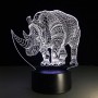 Настольный 3D ночник с выбором цвета New Idea 3D Desk Lamp