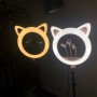 Кольцевая лампа в форме головы кошки Cat Ring Light RK-45 (45 см), со штативом