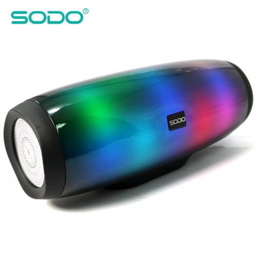 Универсальная мультимедиа стерео колонка с пульсирующей LED подсветкой Sodo L1 life