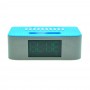Портативная Bluetooth стерео колонка с подставкой, LED часами и будильником WS-1530BT