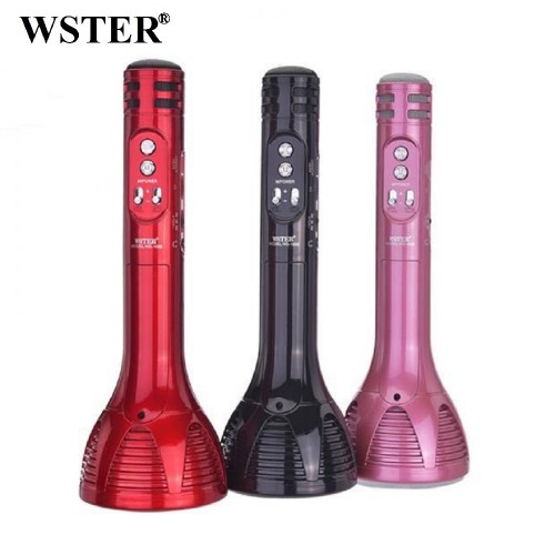 Ручная караоке система Wster WS-1698 (USB, microSD, AUX, FM, Bluetooth, REC, 4 voice)