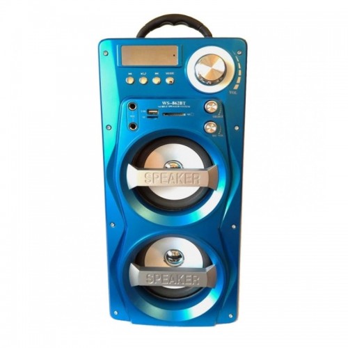 Портативная стереосистема HiFi Multimedia Wooden Speaker Wster WS-862